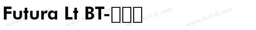 Futura Lt BT字体转换
